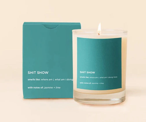 Shit Show Rocks Glass Candle - Smells Like Where am I, What am I Doing?