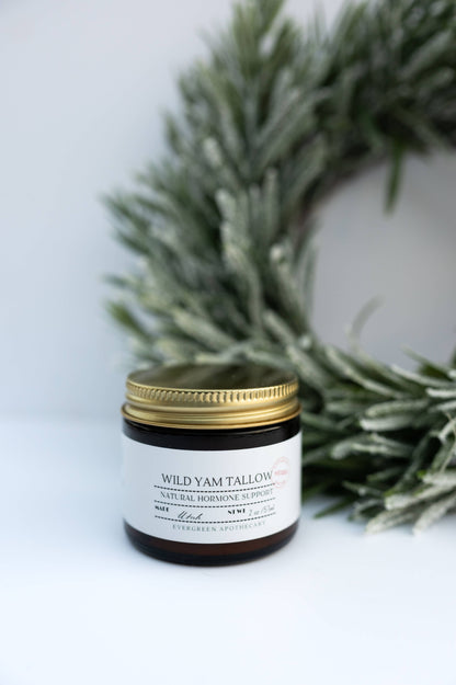 Wild Yam Tallow (made with lady may tallow): for hormonal imbalance