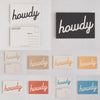 Howdy Postcards:  Black / Individual