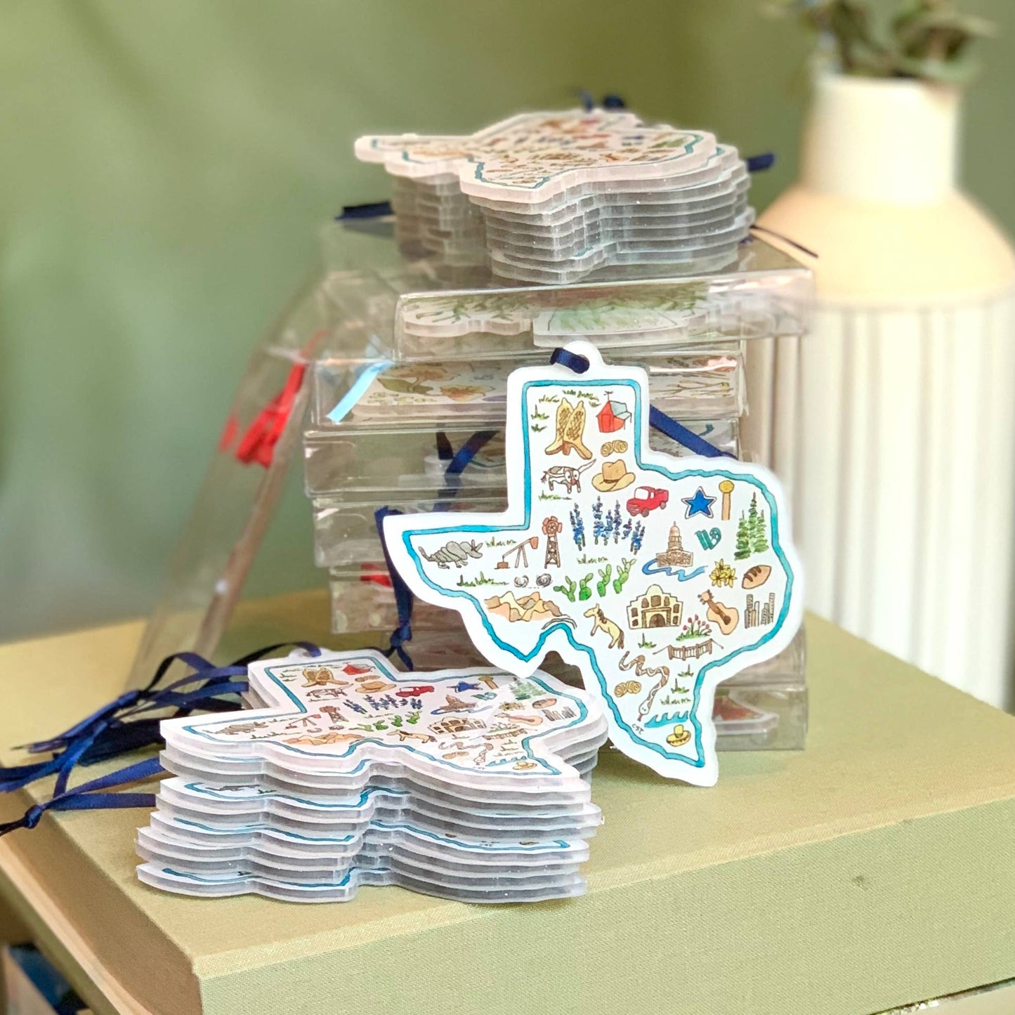 Texas Icons State Ornament