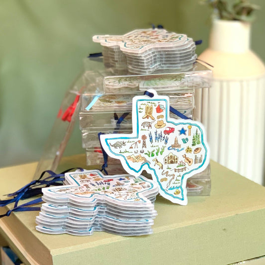 Texas Icons State Ornament