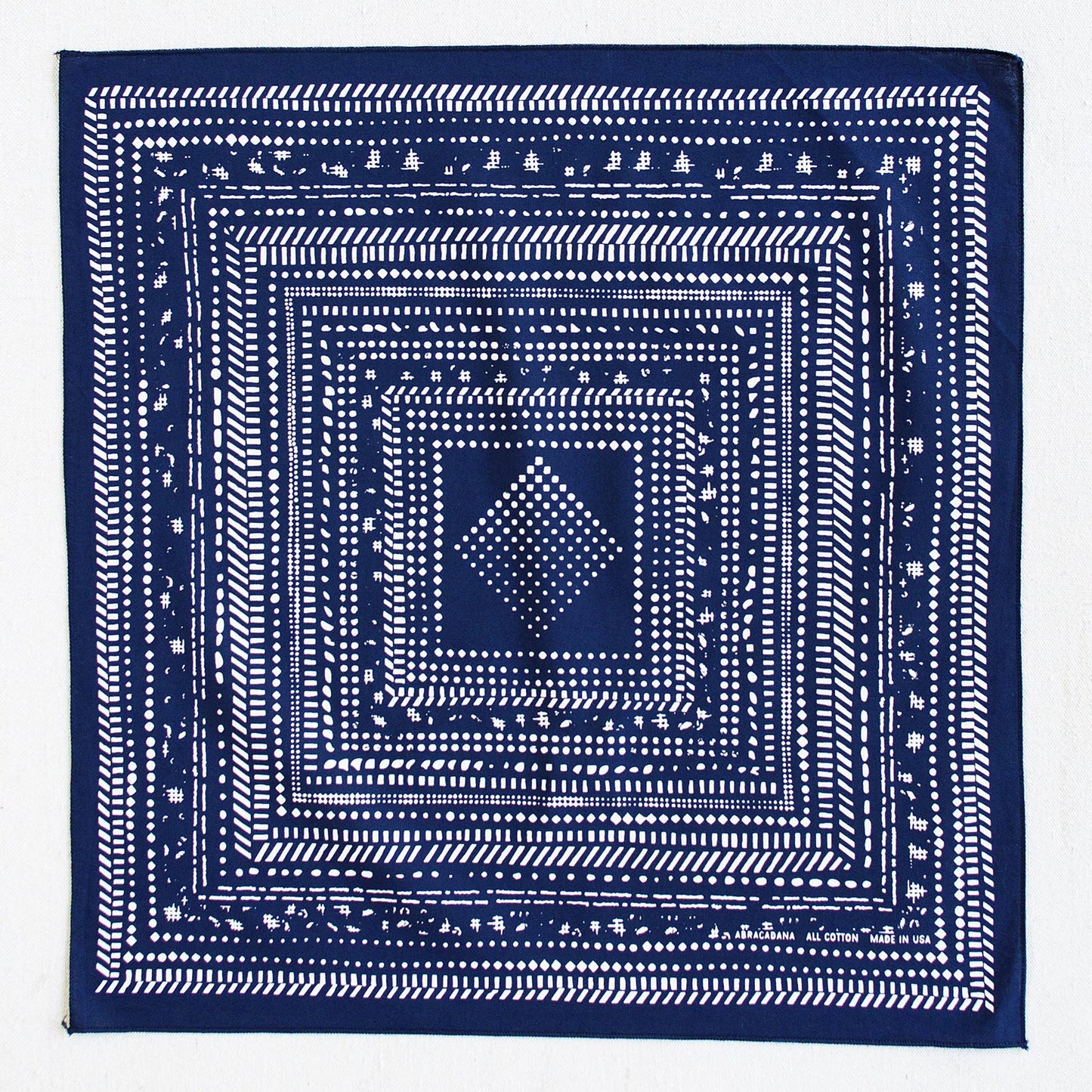 Navy Dot Dash Bandana