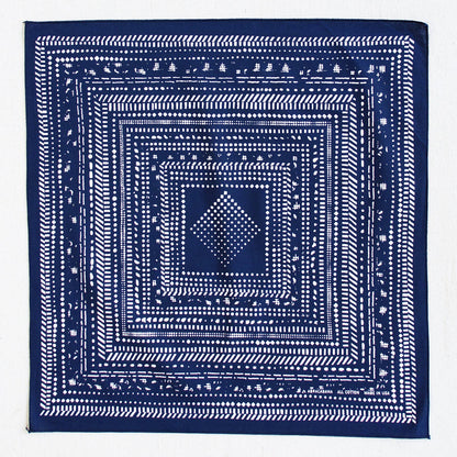 Navy Dot Dash Bandana