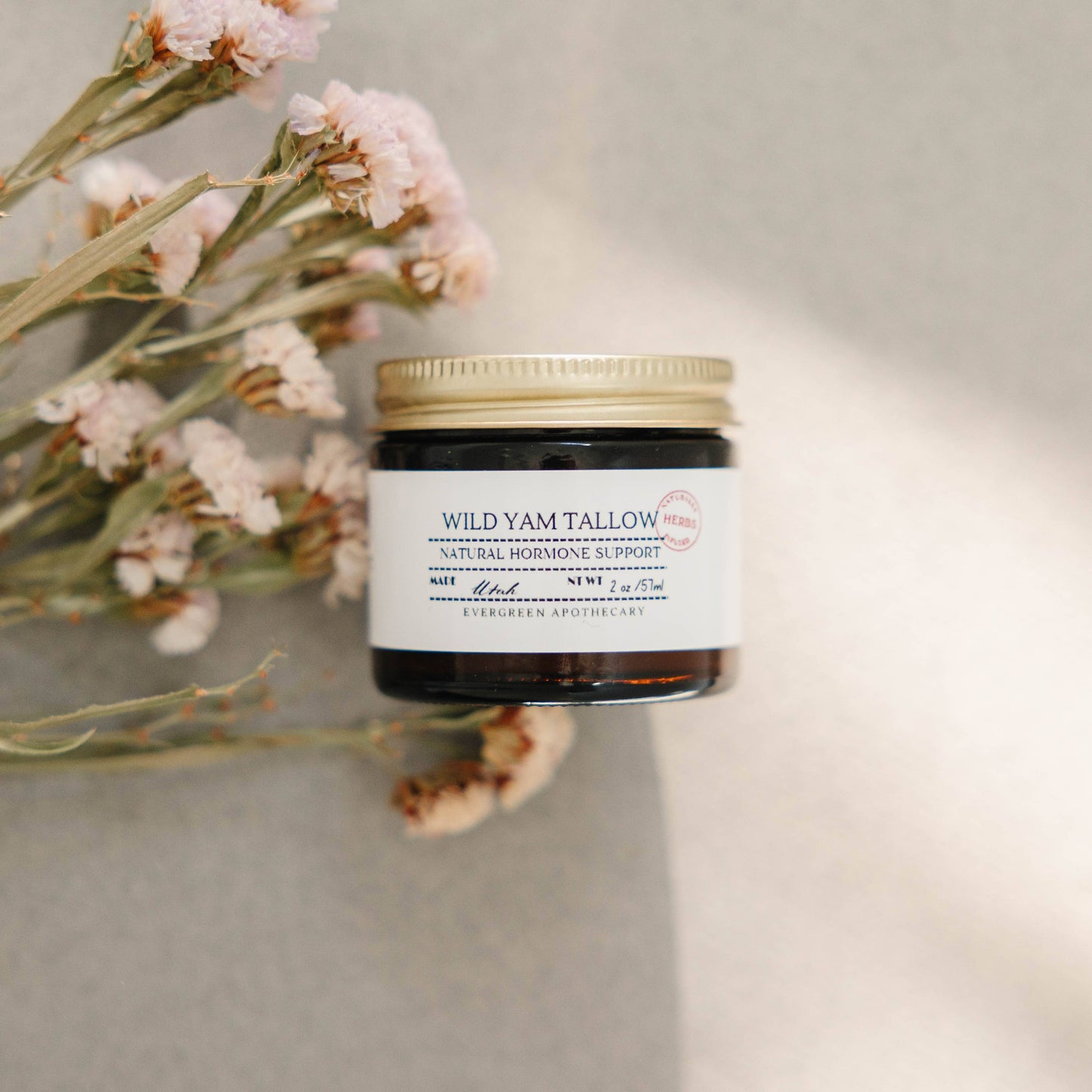 Wild Yam Tallow (made with lady may tallow): for hormonal imbalance