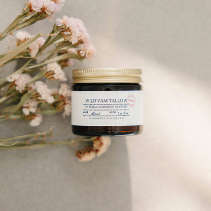 Wild Yam Tallow (made with lady may tallow): for hormonal imbalance