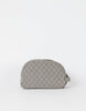 Moon Makeup Bag - Cotton/Black Classic Leather