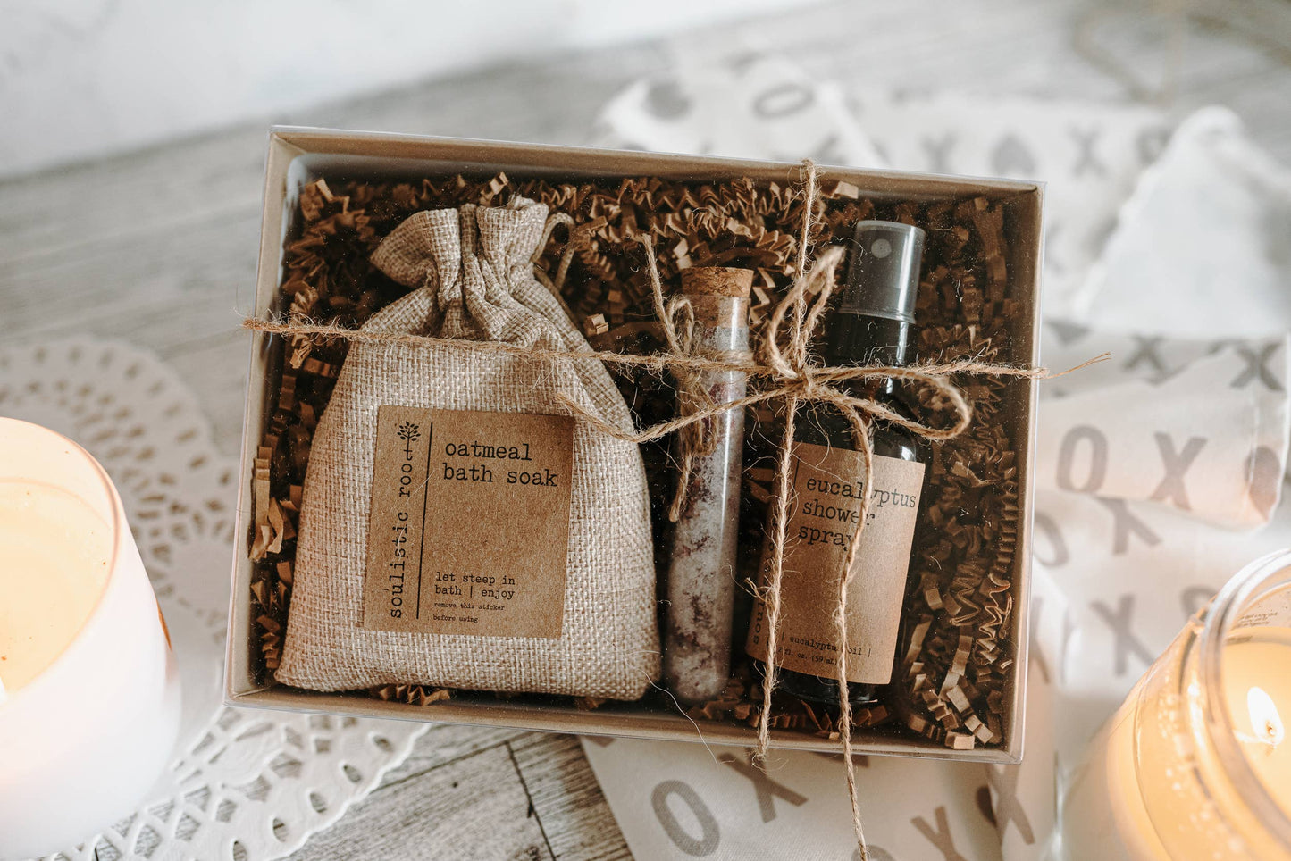 Christmas Spa Gift Set – Rose & Eucalyptus Self Care