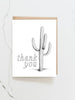 Cactus Thank You Card