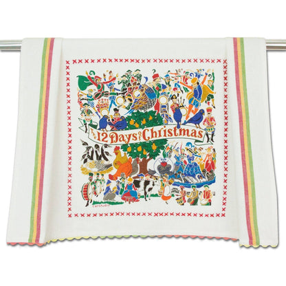 12 Days of Christmas Dish Towel