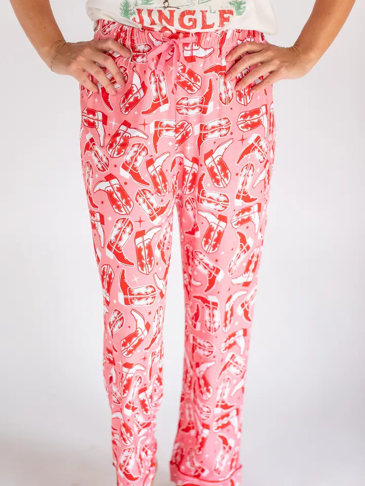 Cowgirl Boot Pajama Lounge Pants