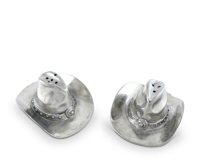 Pewter Cowboy Hat Salt & Pepper Set