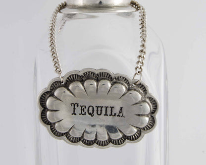 Pewter Western Decanter Tags: Bourbon