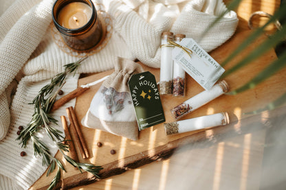 Festive Bath Salts -Stocking Stuffers & Christmas Ornaments