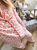 Red Toile Pajama Set: X-Large