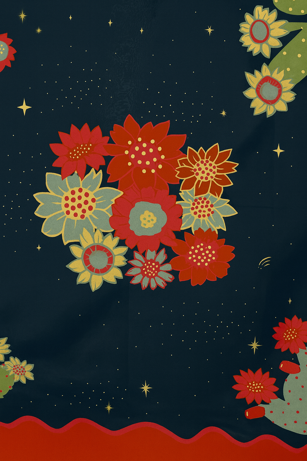 Cactus Bloom Wild Rag