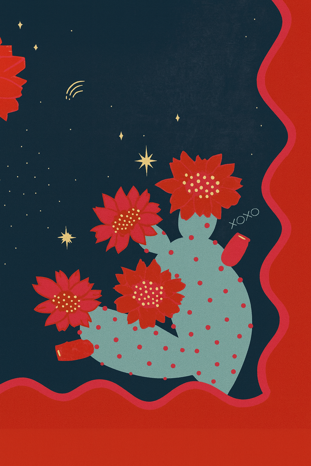 Cactus Bloom Wild Rag