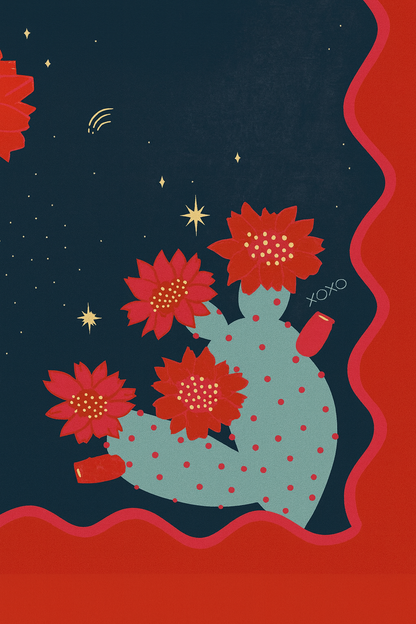 Cactus Bloom Wild Rag