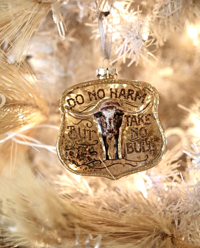 Do No Harm Glass Ornament