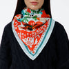 Dinara Mirtalipova Poppy Seeds Silk Scarf: Persimmon