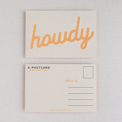 Howdy Postcards:  Black / Individual