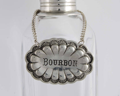 Pewter Western Decanter Tags: Bourbon