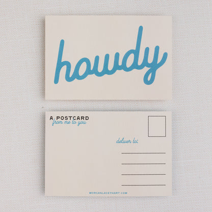 Howdy Postcards:  Black / Individual