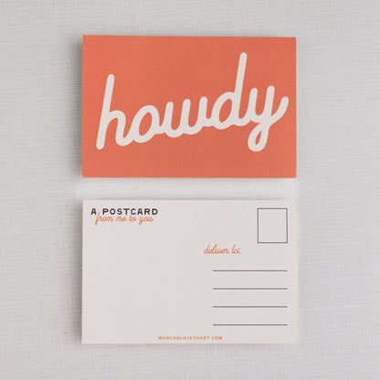 Howdy Postcards:  Black / Individual