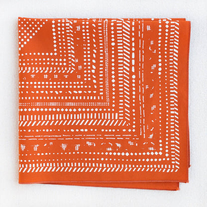 Dot Dash Bandana-Marmalade Orange