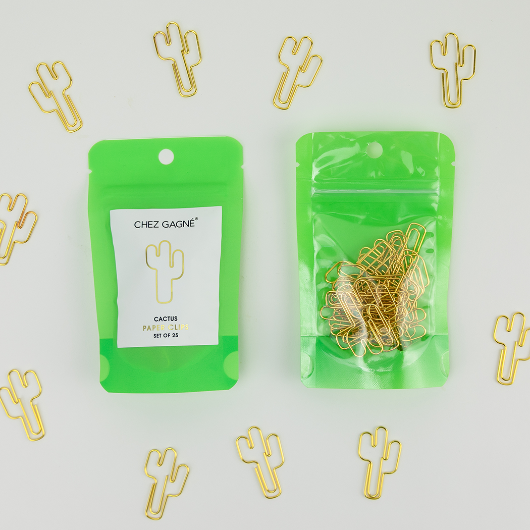 Paper Clip Pack - Cactus Pack of 25