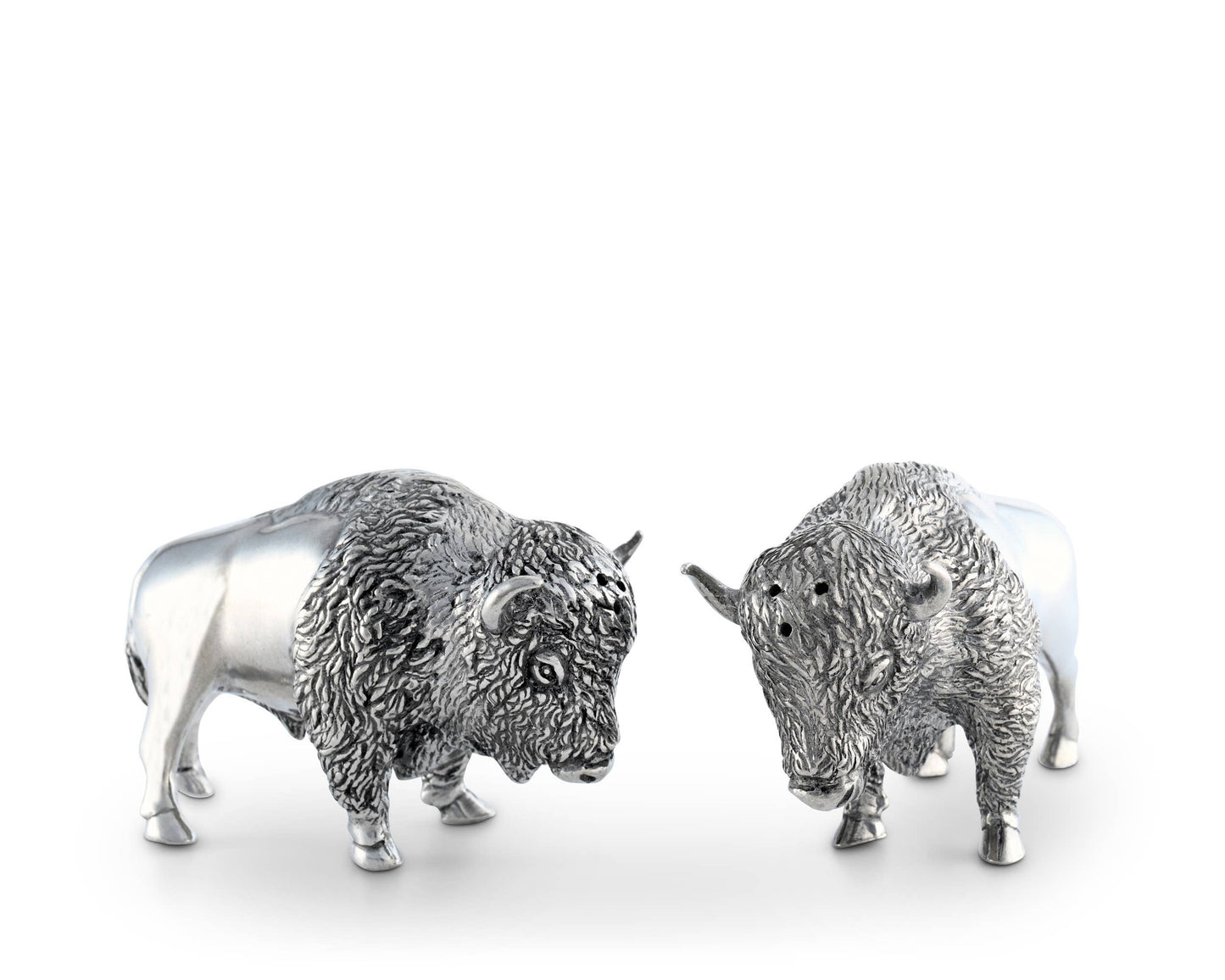 Pewter Bison Salt & Pepper Set