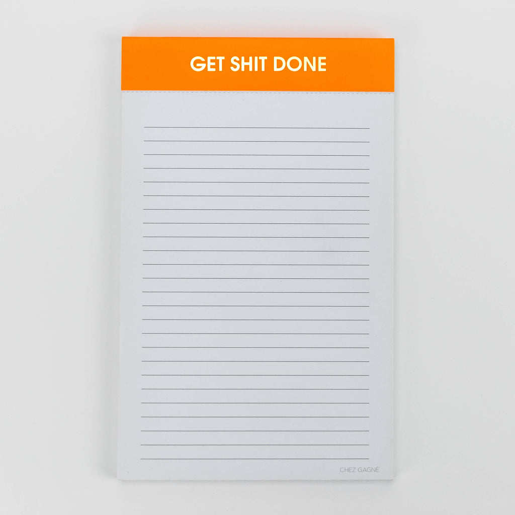 Get Shit Done Notepad - Orange