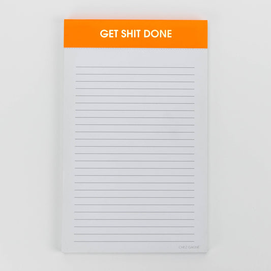 Get Shit Done Notepad - Orange