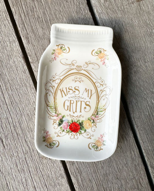 Kiss My Grits Spoon Rest