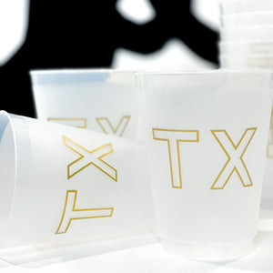 TX Gold Shatterproof Cups 16 oz