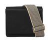 Mini Classic Audrey Leather Crossbody with Two Straps - Black
