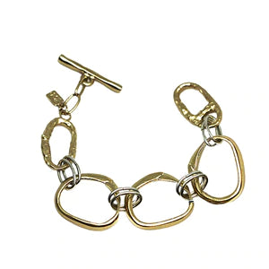 Catena Two Tone Loop Link Bracelet
