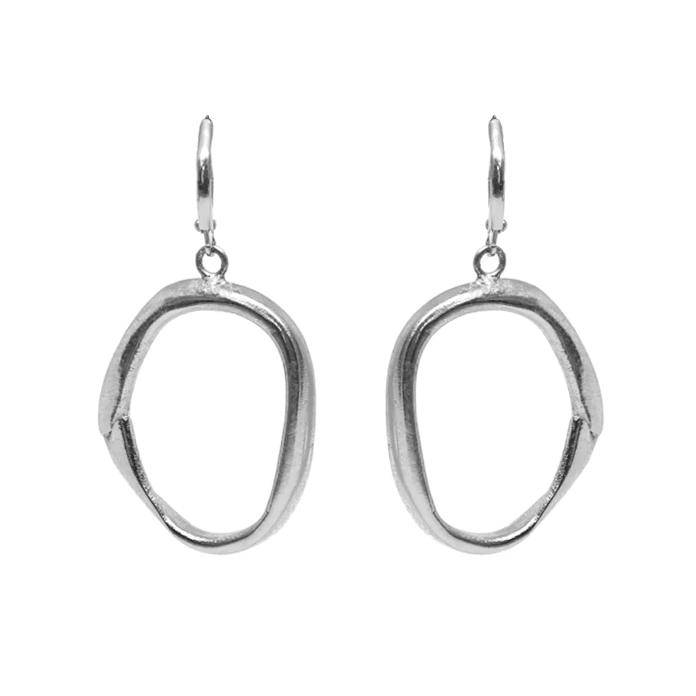 VINTAGE SILVER LOOP EARRINGS