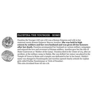Vintage Gold Faustina  Coin & Pave Black Diamond Station Necklace-gld