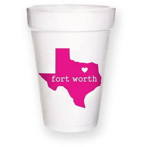 Fort Worth Styrofoam Cups 16 oz - The Fort - TX