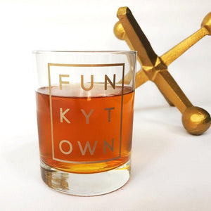 Funkytown Double Old Fashion Glass - The Fort - TX