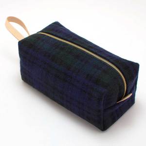 Vintage Wool Blackwatch Travel Kit