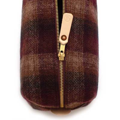 Wool Plaid Travel Kit