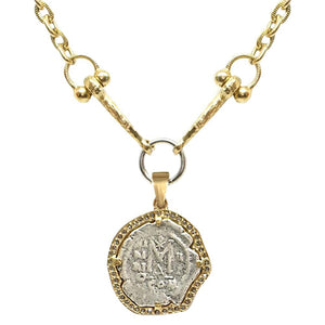 Gold Molat Roman Coin Necklace