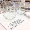 Fort Worth Coordinate Gold Foil Wine Glass - The Fort - TX