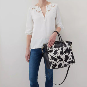 HOBO Hair-On-Hide Large Satchel