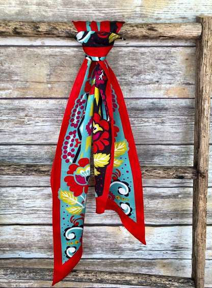 Fiore Silk Twilly Scarf - The Fort - TX