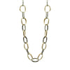 TWO TONE LOOP LINK NECKLACE