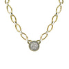 Gold Link Escudo Coin Necklace