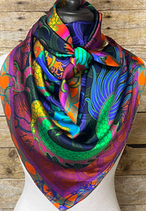 Righteous Dragon Silk Scarf