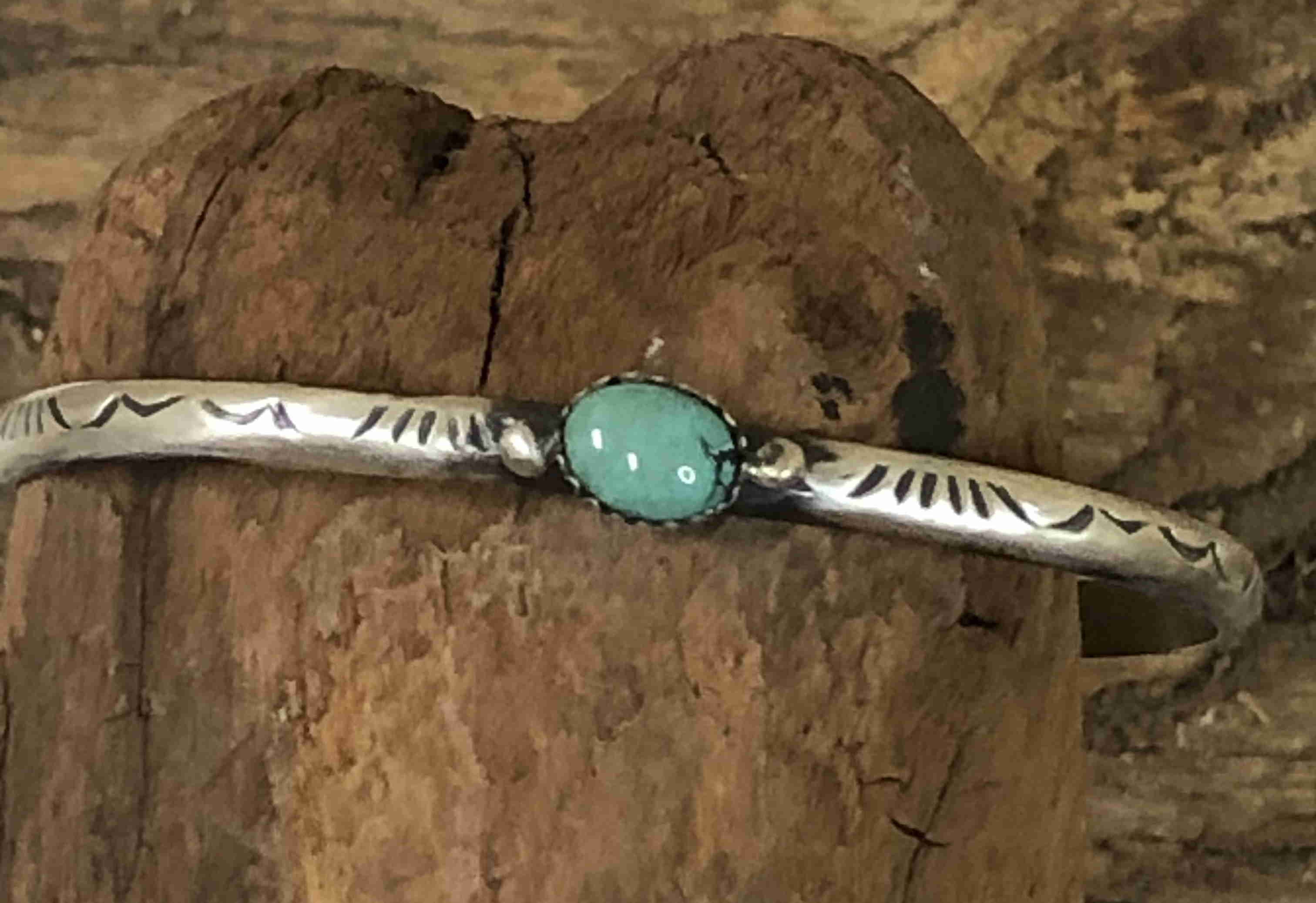 Navajo Sterling Cuff w/Turquoise